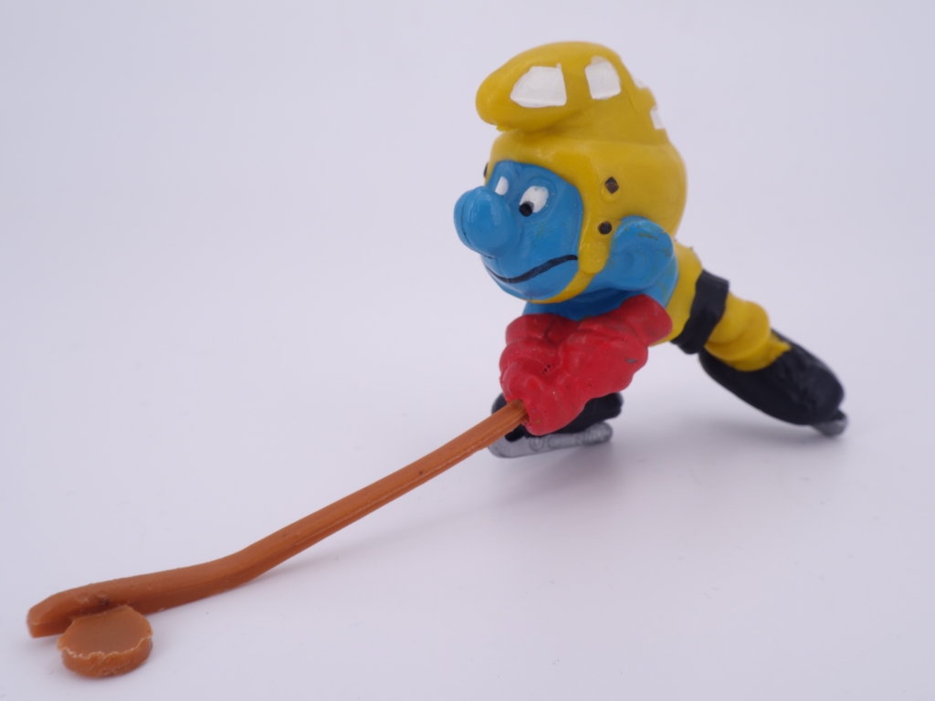 Schtroumpf joueur de hockey sur glace