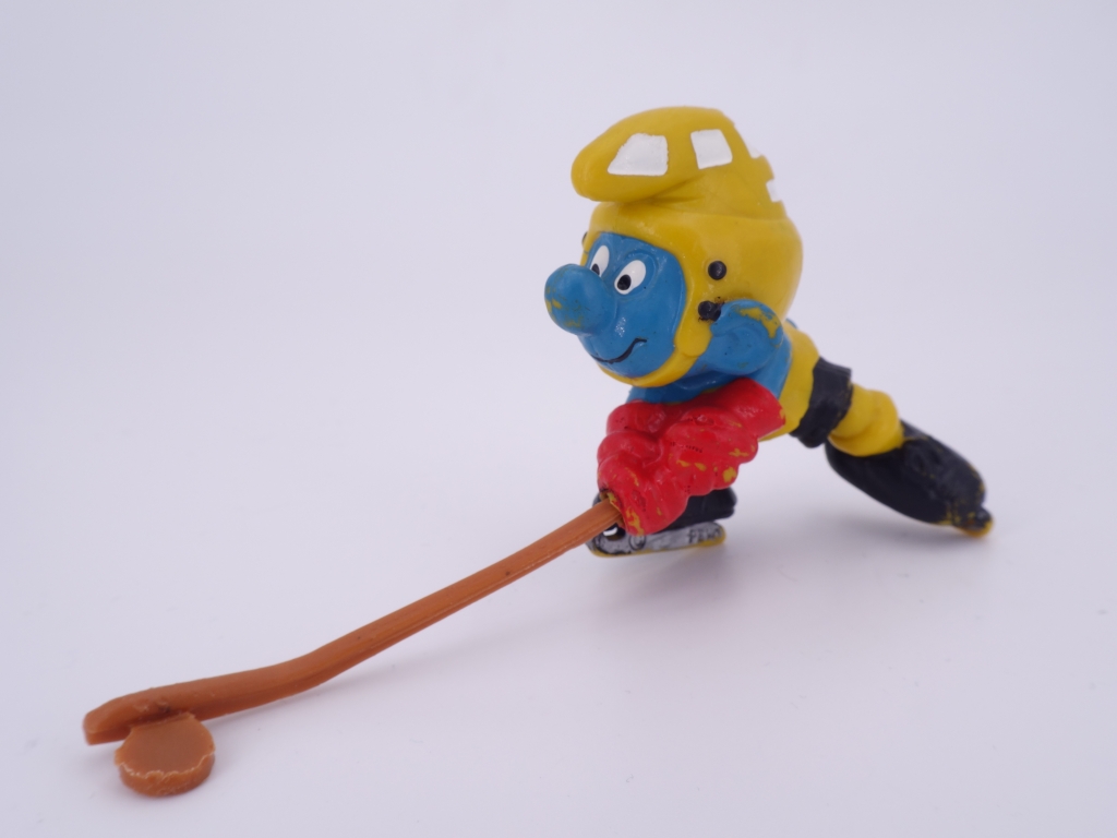 Schtroumpf joueur de hockey sur glace