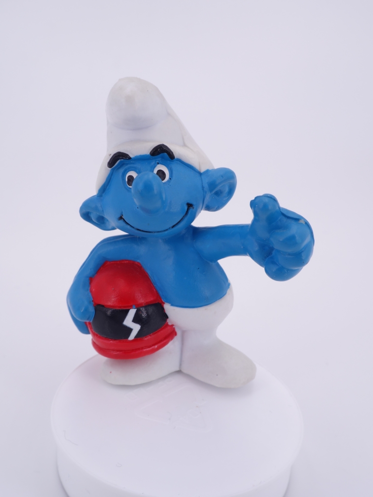 Schtroumpf avec casque