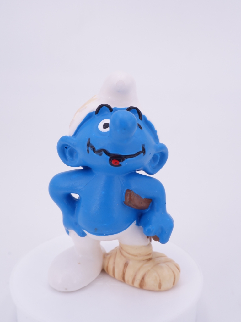 Schtroumpf cascadeur - blessé