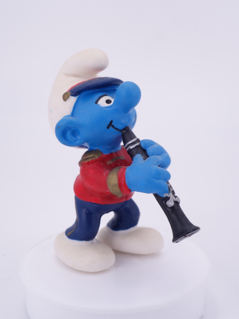 Schtroumpf à la clarinette