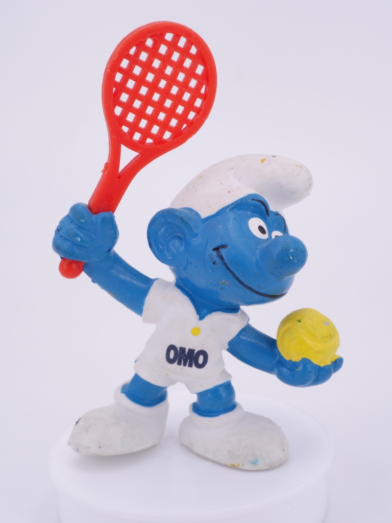 Schtroumpf joueur de tennis