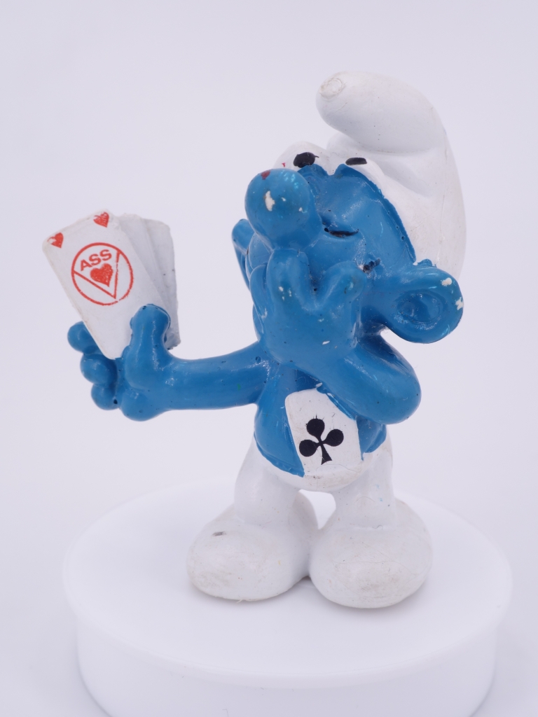 Schtroumpf joueur de cartes