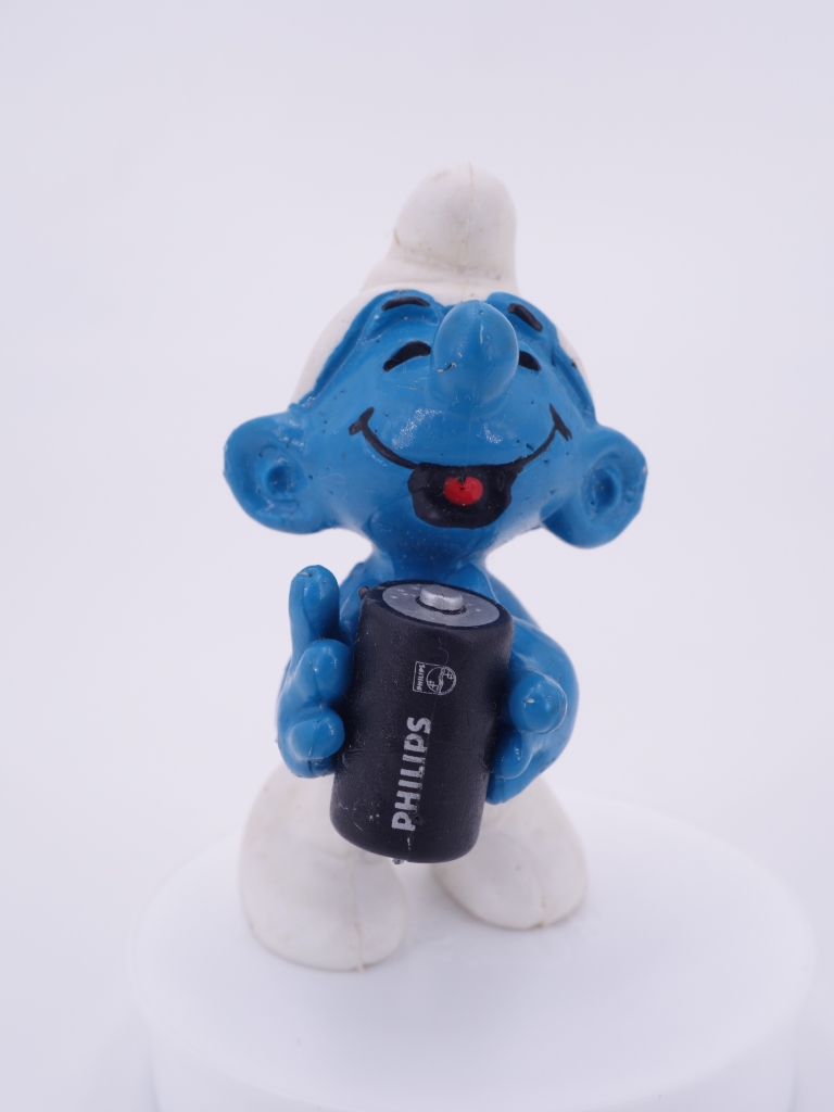 Schtroumpf avec pile