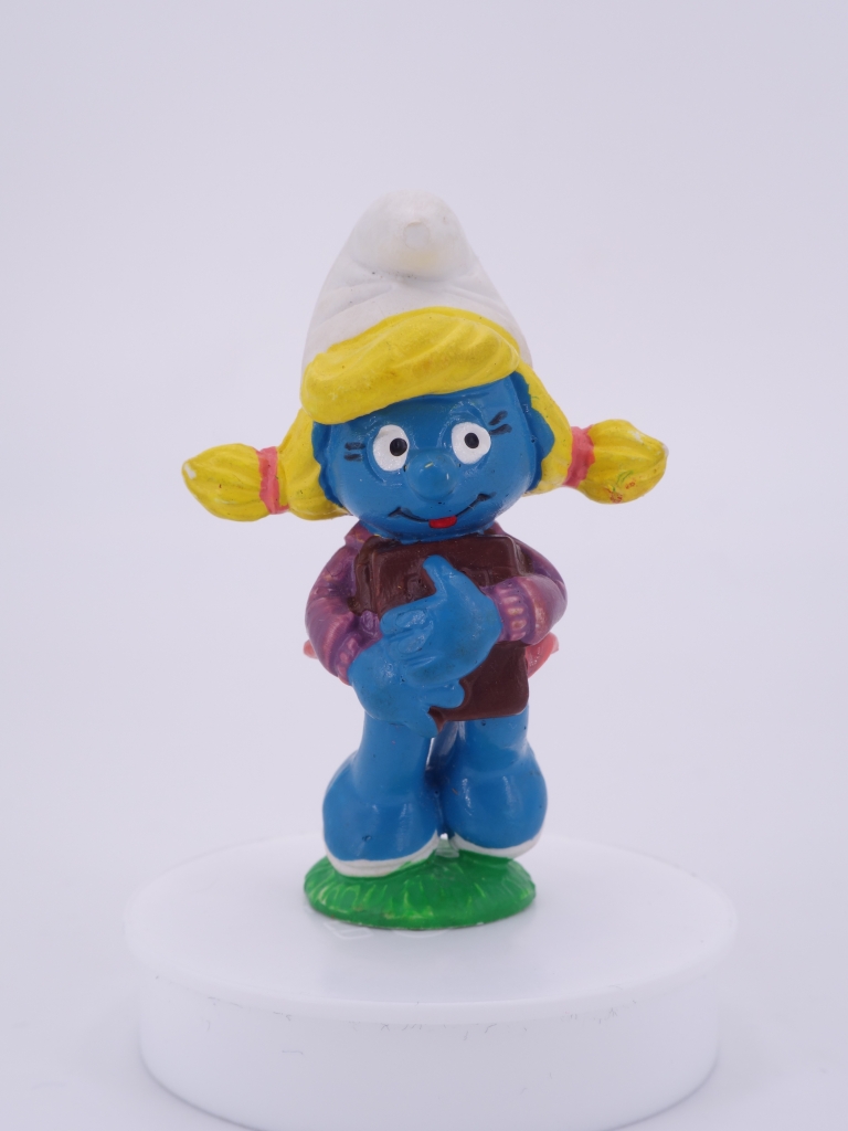 Schtroumpfette écolière