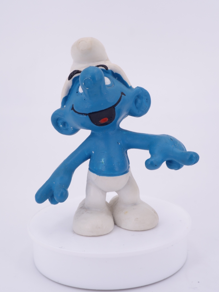 Schtroumpf montrant du doigt