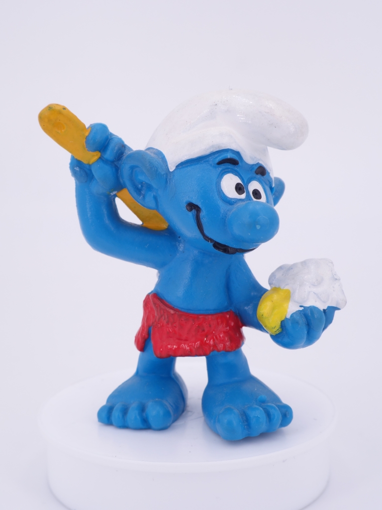 Schtroumpf qui se lave (sauna)