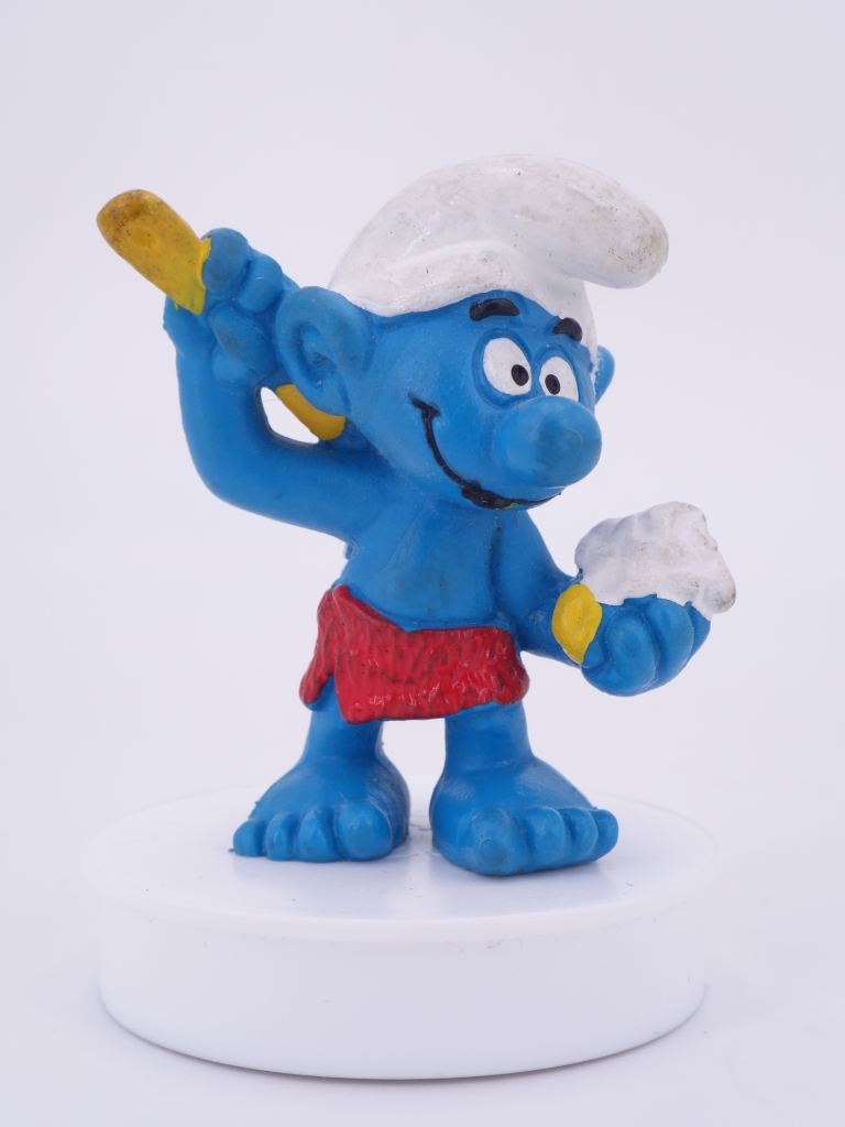 Schtroumpf qui se lave (sauna)