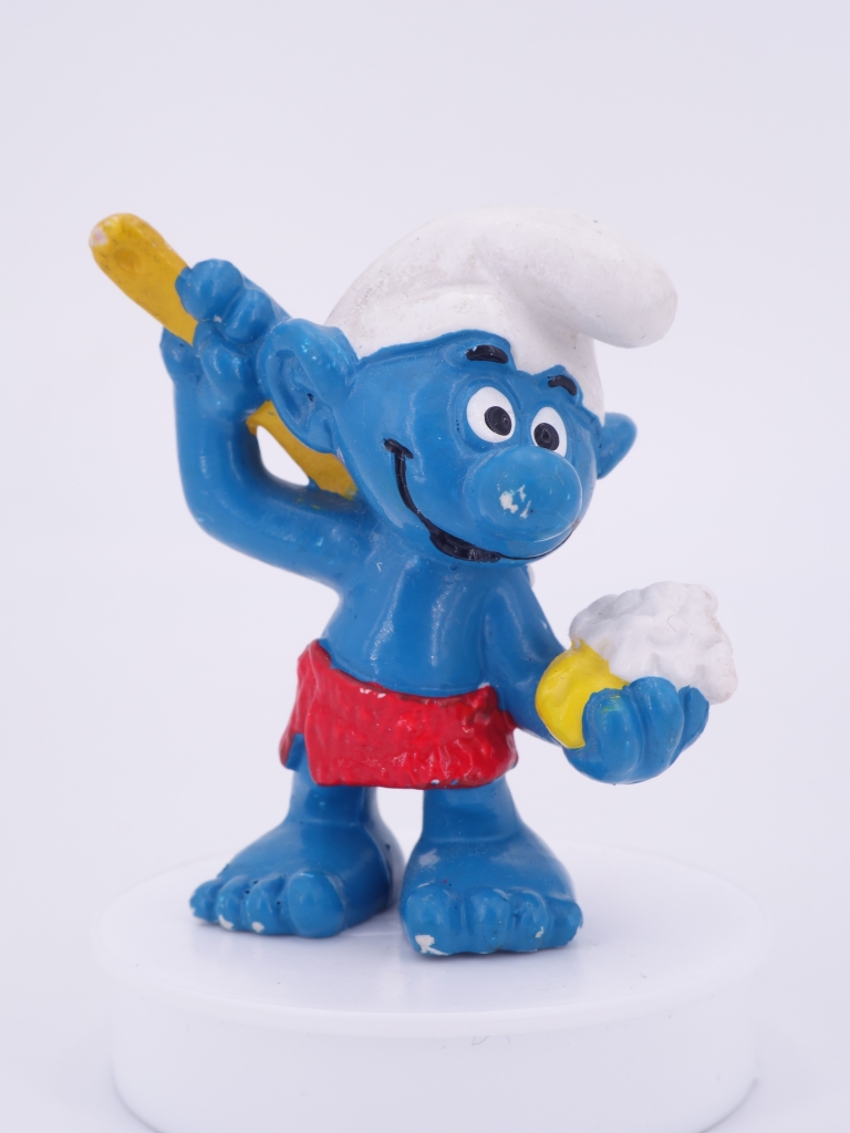 Schtroumpf qui se lave (sauna)