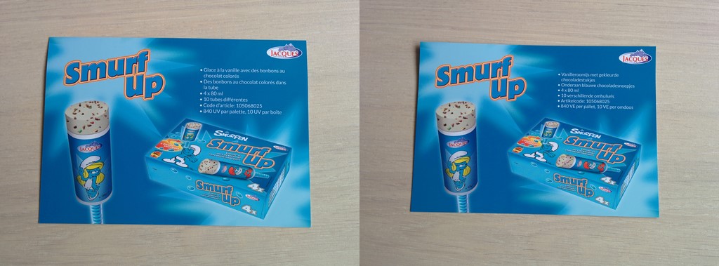 Jacques - Carton de présentation de glaces