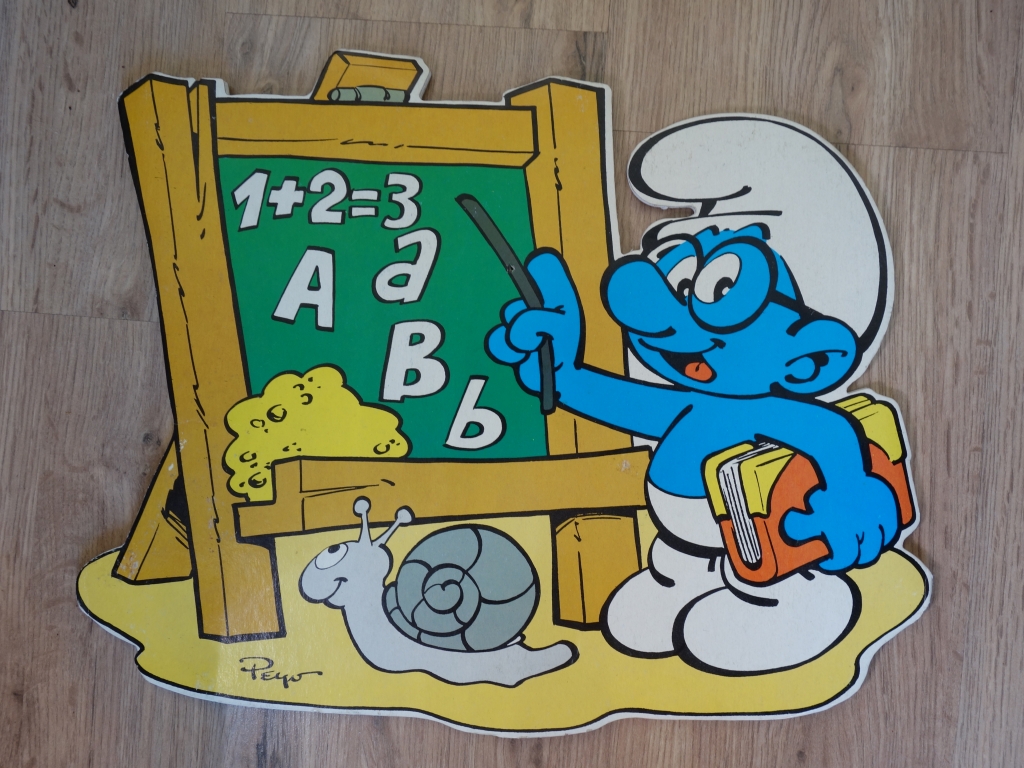 Schtroumpf à lunettes professeur