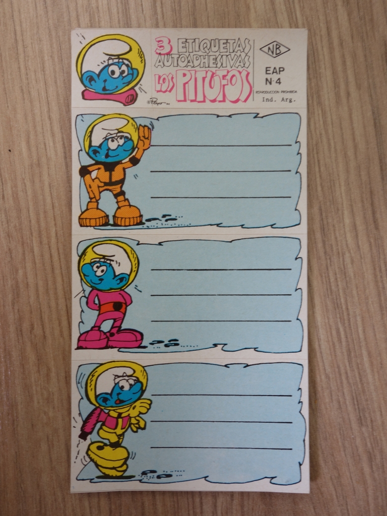 Autocollants pour cahier - N°4 - CosmoSchtroumpf