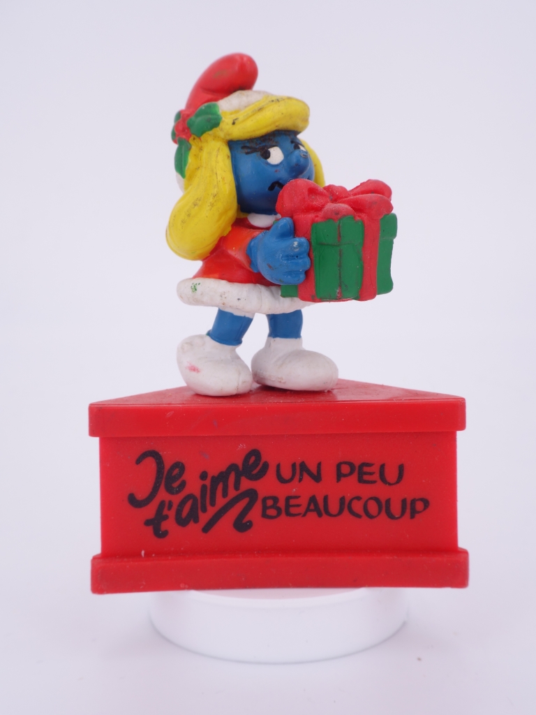 Schtroumpfette de Noël avec cadeau
