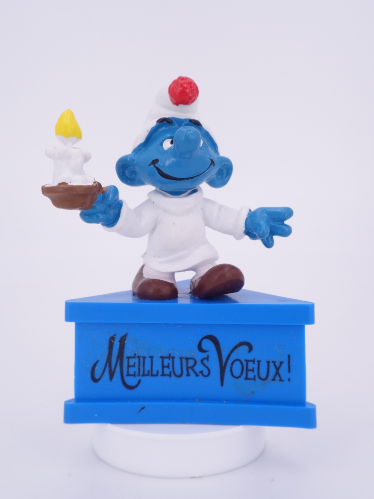 Schtroumpf à la bougie