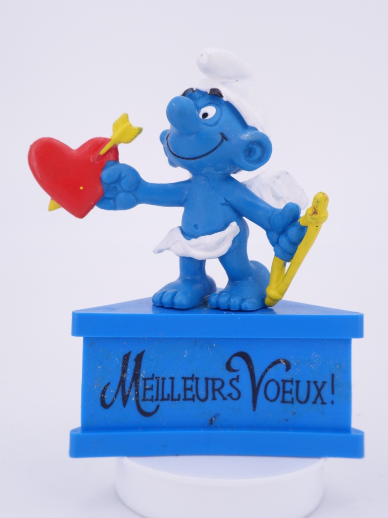 Schtroumpf ange/cupidon avec arc