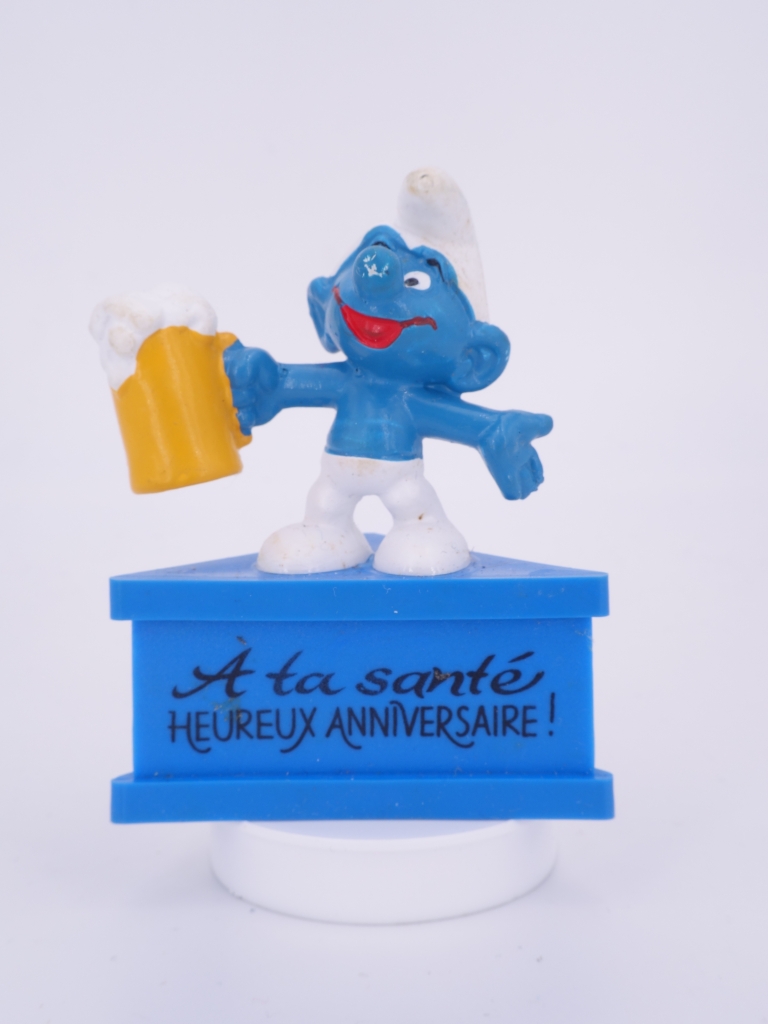 Schtroumpf avec bière