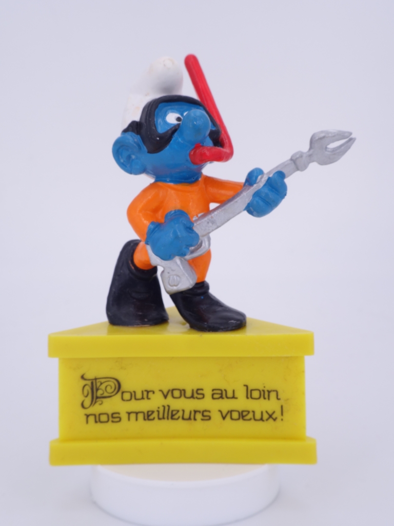 Schtroumpf en tenue de plongée / plongeur