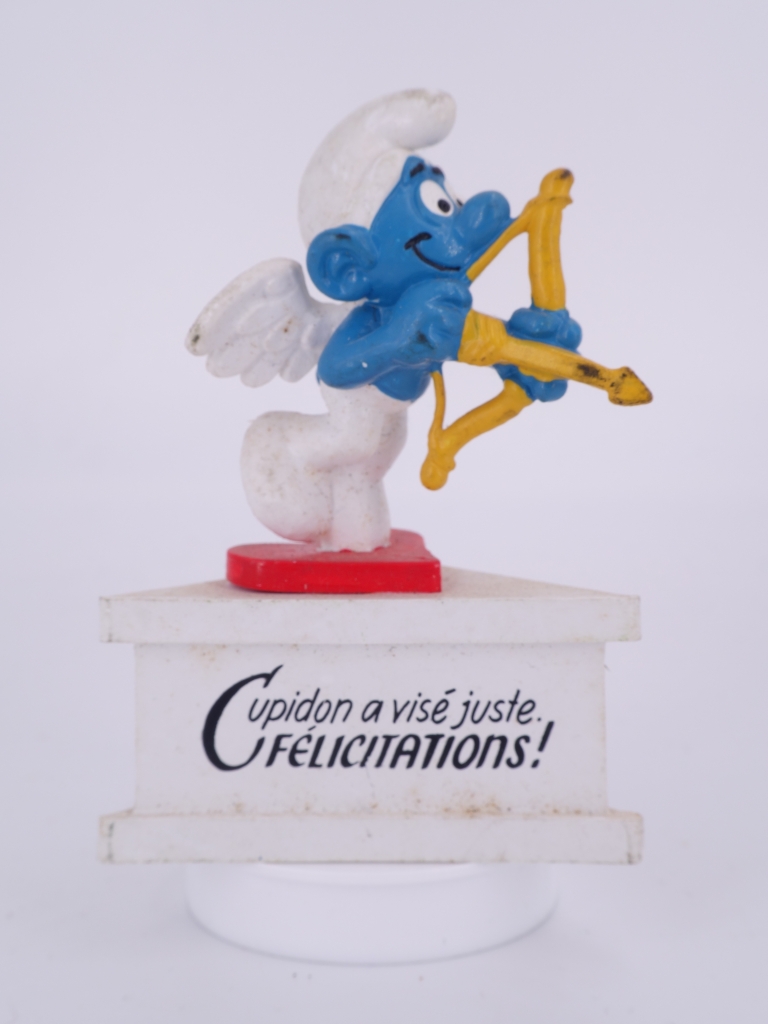 Schtroumpf ange/cupidon avec arc