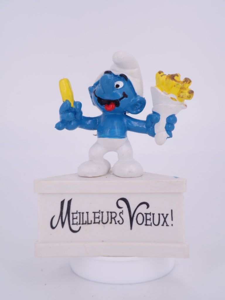 Schtroumpf avec frites