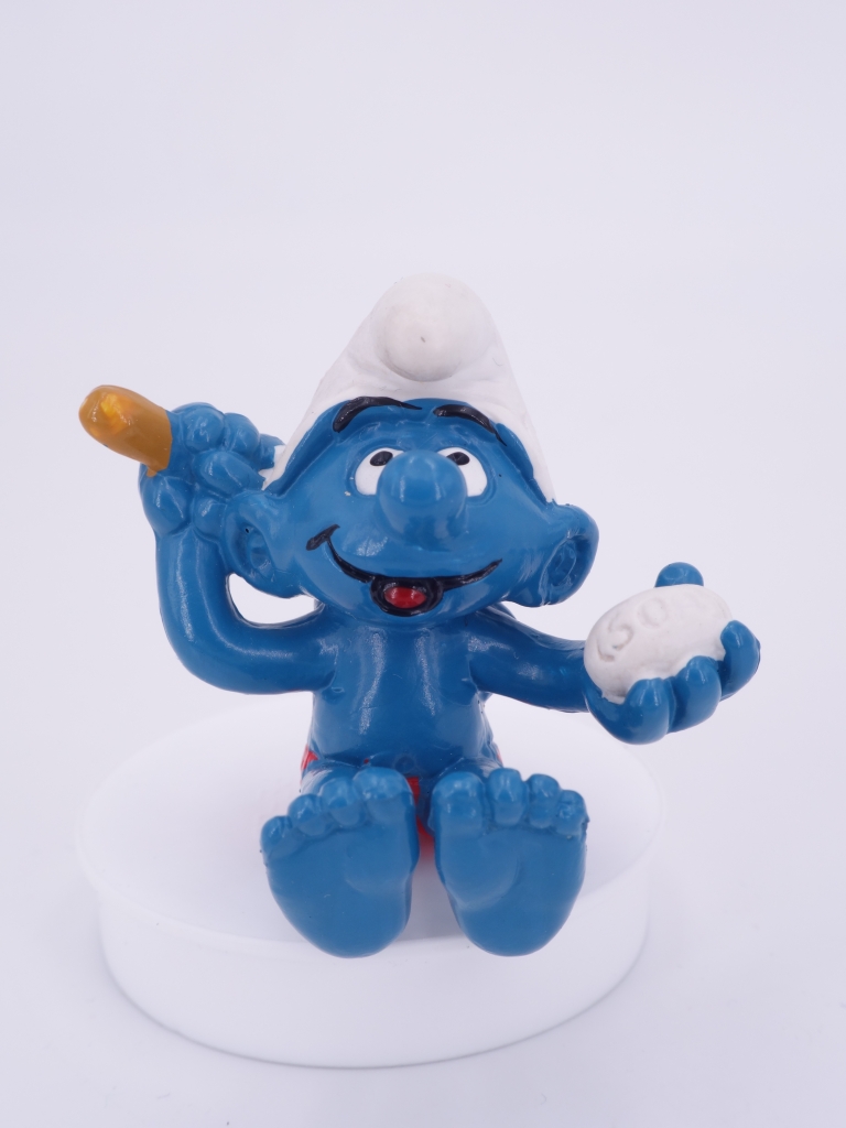 Schtroumpf qui se lave (bain)