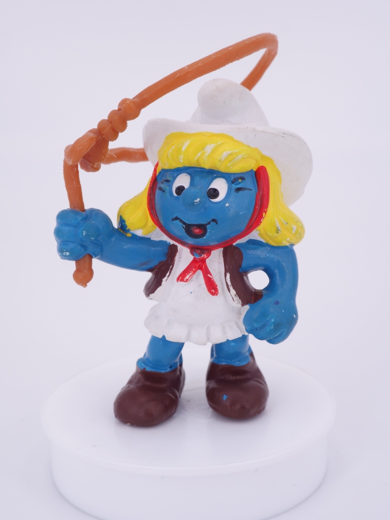 Schtroumpfette cowgirl