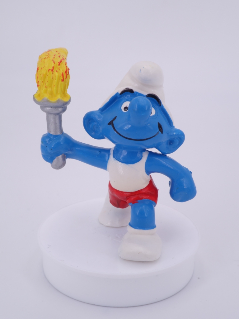 Schtroumpf olympique porteur de torche (grand)