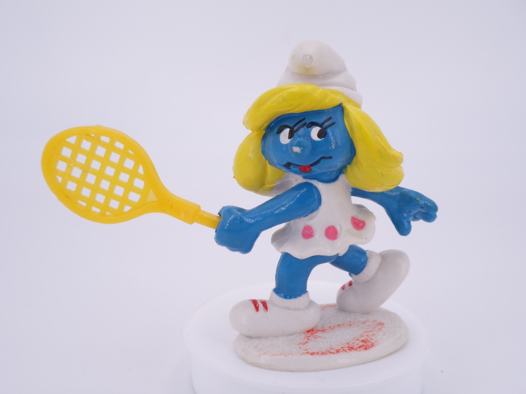 Schtroumpfette joueuse de tennis