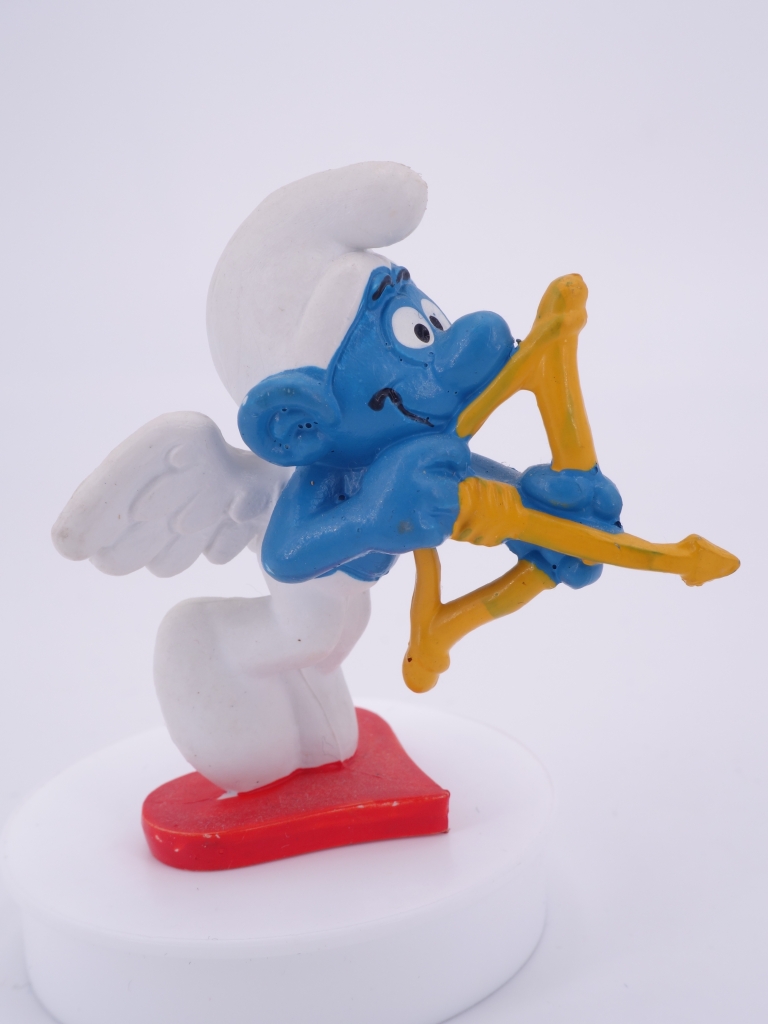 Schtroumpf ange/cupidon avec arc