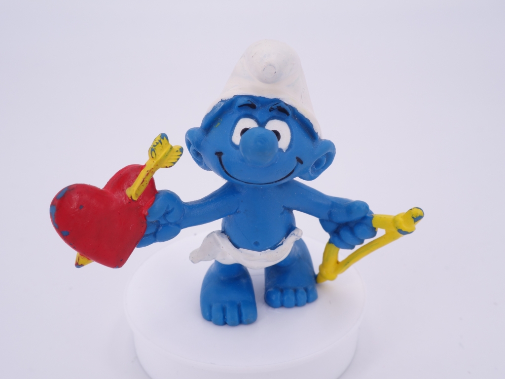 Schtroumpf ange/cupidon avec arc