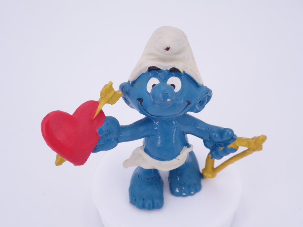 Schtroumpf ange/cupidon avec arc