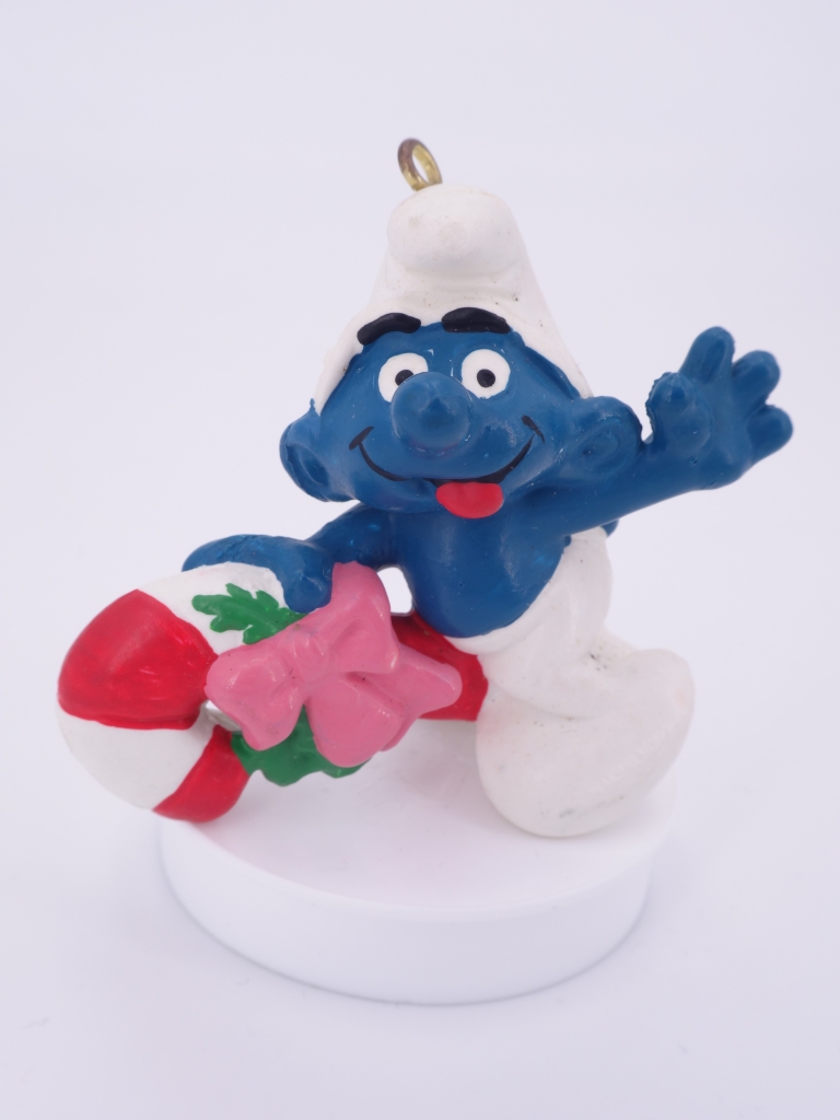 Schtroumpf avec sucre d'orge