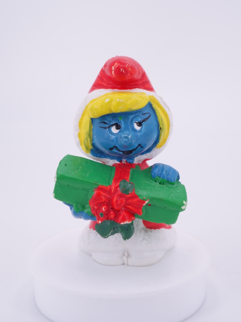 Schtroumpfette de Noël avec cadeau