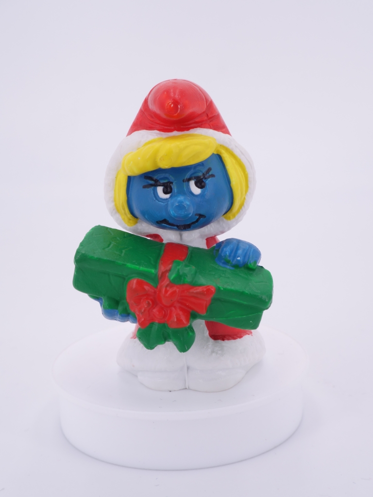 Schtroumpfette de Noël avec cadeau