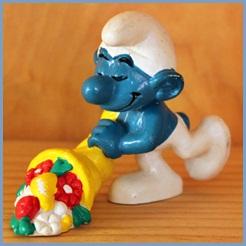 Schtroumpf avec corne d\'abondance