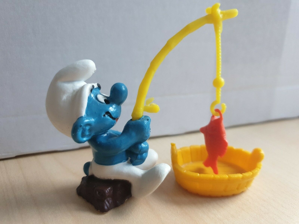 Schtroumpf pêcheur