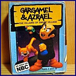 Gargamel mit Labor- / Glasgefäßen