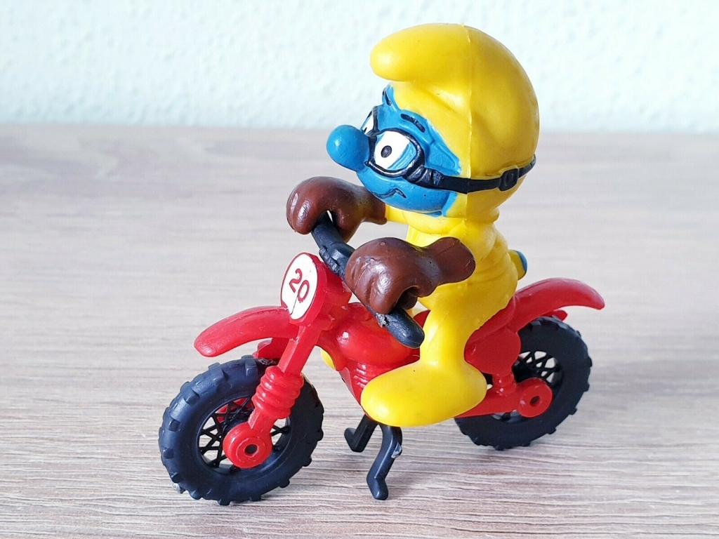 Motocross Schtroumpf