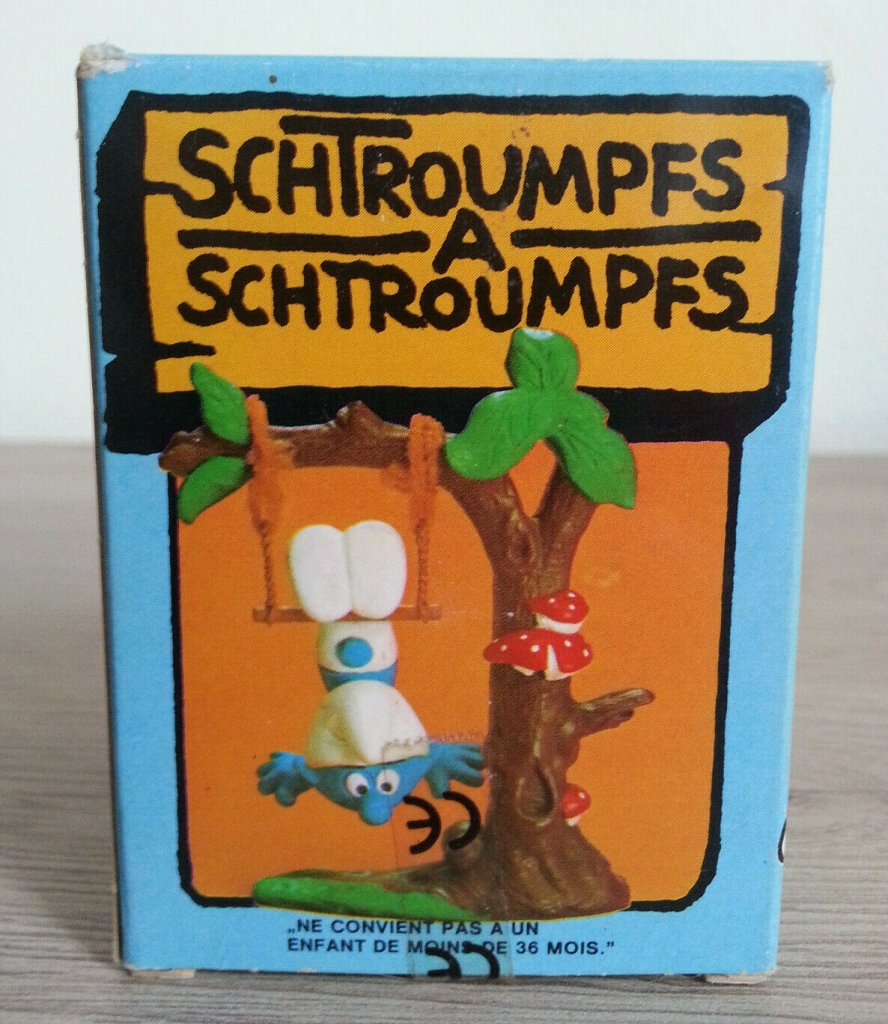 Schtroumpf avec trapèze