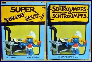 Schtroumpfette qui cuisine