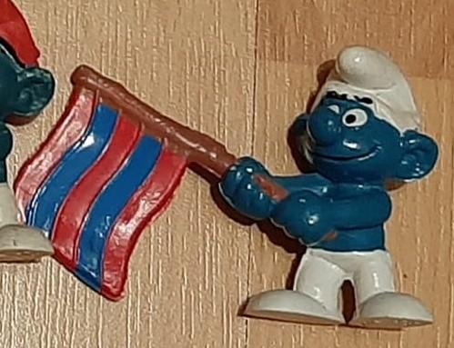 Schtroumpf drapeau de Barcelone (version 3)