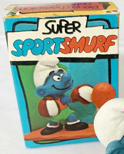 Schtroumpf boxeur