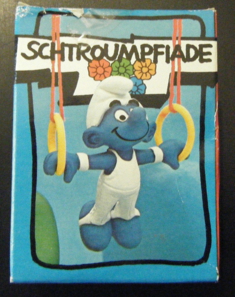 Schtroumpf gymnaste - Anneaux