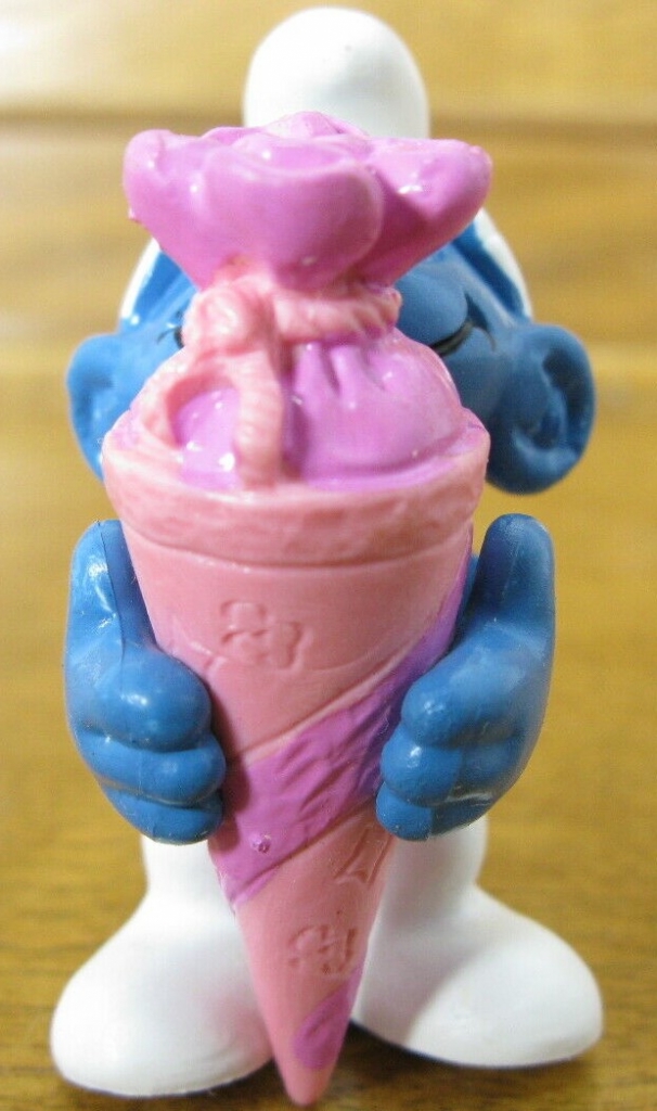 Schtroumpf avec cornet surprise (rose)