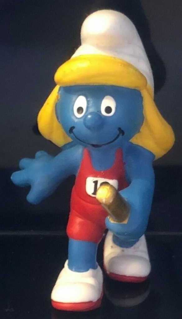 Schtroumpfette course de relais