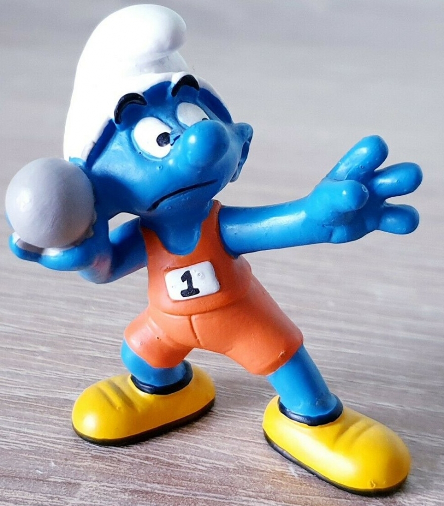 Schtroumpf lanceur de poids