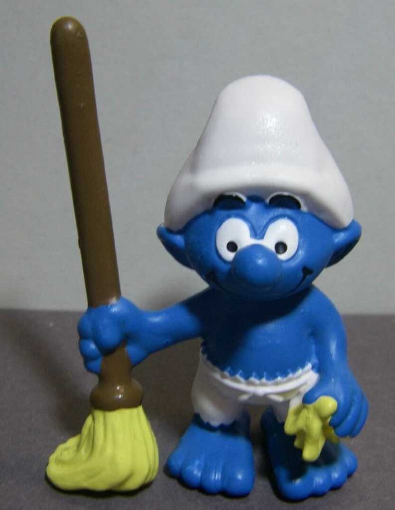 Schtroumpf pirate avec balai