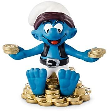 Schtroumpf pirate avec trésor