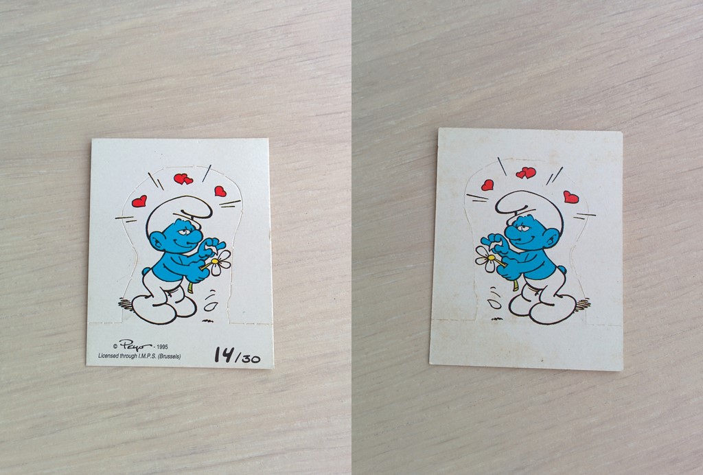 Silhouette Schtroumpf amoureux - Numéro 14