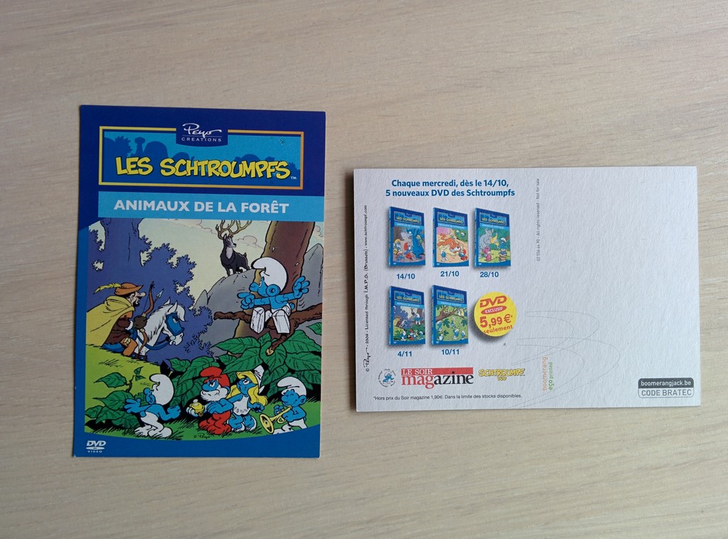 Carte DVD Animaux de la Forêt