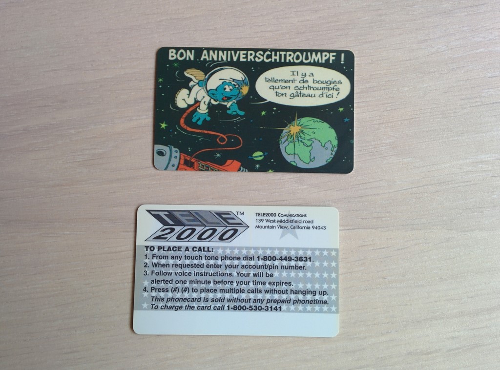 Schtroumpf dans l'espace